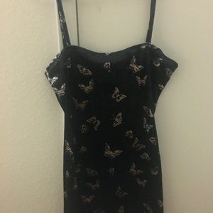 Black and Silver Sparkle Butterfly Dress
